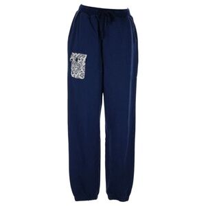 Sundae School 100% Cotton High Rise Navy Blue Jogger Lounge Pant Size Large